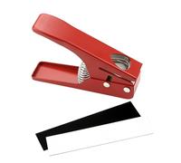 Toddmomy Herramienta De Corte De Selección Guitarra Guitar Pick Punch Fabricante Selecciones Guitar Pick Hole Puncher Seleccionar Recoger Puñetazo Herramientas De Luthier Metal Rojo