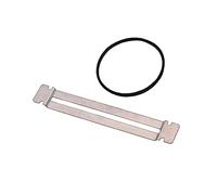 Toddmomy Herramienta de Reparación de Guitarra con Protector de Fretboard Fretwire Shim de Fretboard con Anillo de Goma Rb Plateado