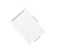 Toddmomy Insertos de Planificador A7 para Agenda Personal, Papel Blanco Grueso, Recargables de 6 Anillas para Organización Diaria y Semanal