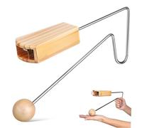Toddmomy instrumento de choque por vibración Instrumentos de percusión manual portátil instrumentos musicales infantiles instrumento musical vibraslap Madera