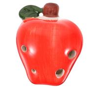 Toddmomy Instrumentos musicales adulto instrumento musical ocarina mini instrumento de ocarina pequeña ocarina pequeño instrumento Ocarina Ocarina portátil ocarinas cerámica rojo