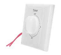 Toddmomy Interruptor Temporizador Diseño de Superficie Blanco de 15 Minutos Control de Cuenta Regresiva con Apagado Automático para Ventiladores de Techo y Baño
