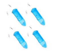 Toddmomy Jaula Giratoria para Señuelos de Pesca 33X129 MM 4 Unidades Cesta de Plástico Resistente para Alimentación en Pesca de Carpas en Agua Dulce Soporte Portátil para Cebo