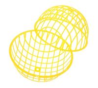 Toddmomy Jaula Móvil para Pollos Redonda de Ventilada Recinto Seguro para Exteriores para Conejos y Estructura Ligera y Estable Fácil Limpieza