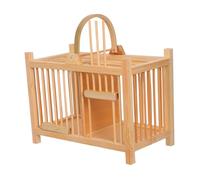 Toddmomy Jaula para Mascotas Pequeñas de Madera Hábitat Portátil para Grillos y Transportín Compacto para Hámsters y Reptiles Diseño Versátil y Fácil de Limpiar