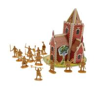 Toddmomy Juego De 100 Piezas De Soldados Antiguos Guerreros Juguetes Caballeros Medievales Figuras De Acción Juguetes del Ejército Hombres Soldados Medievales Modelo De