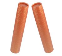 Toddmomy Juego de 2 Tubos de Almacenamiento de Papel Naranja para Carteles y Pinturas, Diseño Elegante y Funcionalidad de Fácil Acceso y Exhibición