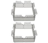 Toddmomy Juego de 2 Vallas de plástico en Miniatura para Animales de Granja, Bloques de construcción, barandilla de Seguridad, Escena de Bricolaje, Valla de Juguete pequeña para Jugar en el Corral.