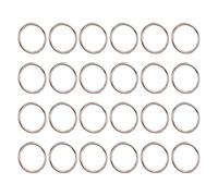Toddmomy Juego de 24 Anillos Partidos de Metal de Hierro Plateado 1.5x25mm para Llaveros DIY y Proyectos de Manualidades en Casa