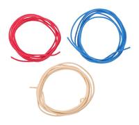 Toddmomy Juego de 3 cables para guitarra eléctrica: cable de cobre encerado con revestimiento de tela y conexión en espiral, trenzado de estilo vintage para reemplazo de hardware de guitarra, kits
