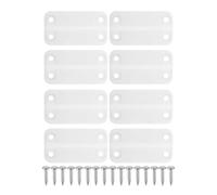 Toddmomy Juego de 8 bisagras de Repuesto para Nevera portátil con Tornillos - Bisagras de plástico con Tornillos de Montaje para neveras portátiles y Accesorios de Camping - Compatible con Igloo