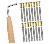 Toddmomy Juego De Clavos De Metal Giratorios Para Cuerdas De Arpa Lira Llave De Afinación, Accesorio De Repuesto Duradero Para Instrumento Musical De Cuerda, Práctico Para Músicos y Principiantes