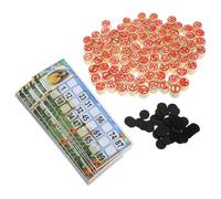 Toddmomy Juego de Mesa de Lotería Rusa de Madera Numérico Divertido para Fiestas Duraderos y Seguros Accesorio para Celebraciones 1 Juego Completo
