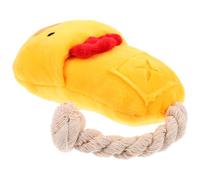 Toddmomy Juguete para Masticar para Perros Pequeños, Resistente al Desgaste, Hecho de Felpa y Cuerda de Algodón, Juguete Chirriante en Forma de Zapato, Adecuado Cuidado Dental