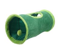 Toddmomy Juguete Túnel de Gamuza para Gatos Plegable con Mirilla y Pelota de Peluche para Interior Estimula el Movimiento y Diversión de Tu Mascota