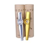Toddmomy Kazoos De Metal Instrumento Kazoo Profesional Portátil Compañero De Ukelele Para Amantes Música Para Conciertos y Ensayos