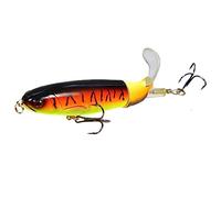 Toddmomy Kit de 8 Cebos de Pesca Duros Flotantes con Rotor para Bass y Peces, Material ABS y Metal, Fáciles de Transportar para Pesca al Aire Libre