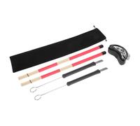 Toddmomy Kit de Baquetas Diseño Profesional para Batería con Escobillas de Bambú y Metal Fácil de Transportar para Jazz Drum y Drum Set