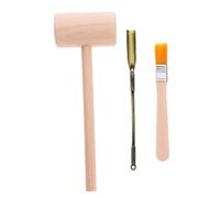 Toddmomy Kit de Excavación Infantil con Herramientas Arqueológicas de Madera Incluye Martillo Pala y Cepillo Compacto para Manos Pequeñas Juguete Educativo para Niñas Desarrollo de