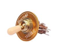 Toddmomy Kit de Palanca de 3 Vías Dorada para Guitarra Eléctrica Arandela Rítmica de Aluminio y Placa Gn111, Accesorio Duradero para Reemplazo y Mejora de Pastillas, Compatible Guitarras Eléctricas