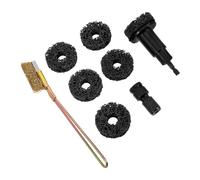 Toddmomy Kit de Pulido de Cubos de Rueda para Discos y Óxido | Aleación y Acero, Cepillo y Pastillas Incluidas, Uso en Mantenimiento Previo, Mecánicos y Bricolaje