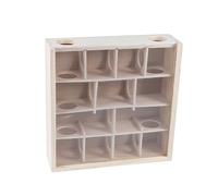 Toddmomy Laberinto De Madera para Hámster Túnel De Laberinto Ajustable Material De Madera Natural Pequeño Adecuado para Jaulas De Hámster Mascotas Pequeñas Divertido para Hámsteres