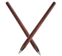 Toddmomy Lápices sin Tinta Eternos Duraderos Agarre Cómodo 2piezas de Aleación y Madera Escritura Suave y Portátil para Estudiantes y Artistas Profesionales