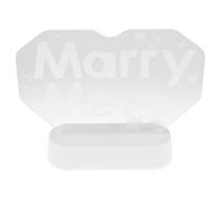 Toddmomy Letrero de Neón de Corazón Blanco para Decoración de Habitaciones y Fiestas, Lámpara Acrílica Ligera que Crea Ambiente Romántico y Elegante