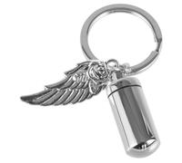 Toddmomy Llavero Urna De Mascotas De Inoxidable con Colgante Contenedor Mini Urna para Cenizas Recuerdo Duradero para Mantener Tu Mascota Cerca del Corazón