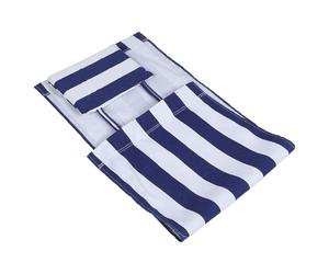 Toddmomy Lona de Recambio para Tumbona Playera Azul y Rayas Tela Transpirable y Resistente para Silla de Jardín Patio y Playa Funda Ligera y Duradera para Verano al Aire Libre