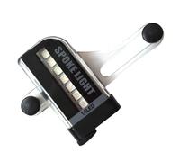 Toddmomy Luz LED Colorida para Radios de Bicicleta 14led Doble Cara 30 Patrones, Acero Inoxidable sin Batería, Luz Decorativa para Ruedas, Accesorio Ciclismo Nocturno, Fácil Instalación