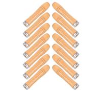 Toddmomy Mangos de Madera para Tenedores de Barbacoa Desmontables y Ligeros Diámetro de 4mm Accesorios para Barbacoa y Picnics al Aire Libre Juego de 14 Piezas