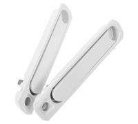 Toddmomy Manillas Invisibles para Puertas Correderas y Ventanas de Cristal Tiradores Ocultos de Aleación de Zinc Color Modelo B sin Llave 2 Piezas para Balcón Cocina y