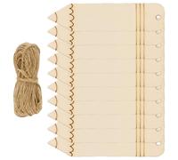 Toddmomy Marcador Hueco Para Bricolaje 10 Piezas Forma Lápiz En Madera Sin Pintar Con Cuerda Para Adornos Y Creación De Tarjetas Para 4.72X1.18 Pulg