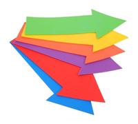 Toddmomy Marcadores Planos de Suelo Pickleball Flecha 6 Piezas Multicolor TPE para Ejercicios de Agilidad y Práctica Deportiva Exterior