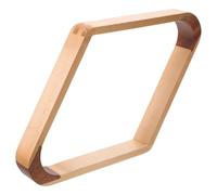 Toddmomy Marco Romboidal para 9 Bolas de Billar de Madera Natural Soporte Compacto para Mesa de Billar Accesorio Profesional para Juegos en Casa y Clubes 193 X 193 CM