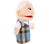 Toddmomy Marioneta de mano para abuelo, 1 pieza, marionetas de mano con boca móvil, marioneta de mano familiar, muñeca de peluche para niños, narración de historias, juego de roles (1) muñeca