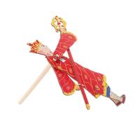 Toddmomy Marionetas Interactivas para Padres Hechas A Mano Materiales De Estilo Tradicional Sombras para Madera Color Rojo