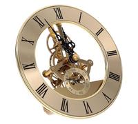 Toddmomy Mecanismo de Reloj de Repuesto Metálico de 126 MM Engranajes Visibles Movimiento Silencioso y Preciso para Reparación de Relojes de Pared y Sobremesa Kit de Piezas para