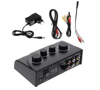 Toddmomy Mezclador de Sonido con Doble Micrófono para Karaoke Profesional Negro, Suministro de Energía Estable y Cable Incluido para Salas Ktv y Escenarios