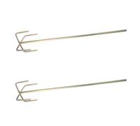 Toddmomy Mezcladora de Cemento Multifunción 2 Piezas Varilla Agitadora de Acero Resistente al Desgaste Mango Hexagonal para Taladro Uso Profesional en Construcción y Pintura