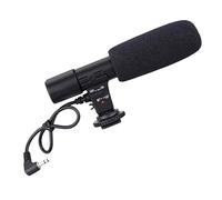 Toddmomy Micrófono De Vídeo para Cámara DSLR Profesional, para Entrevistas y Cine, Diseño Ligero, Captación Cardioide, Cable 3,5 Mm, Compatible Equipos De Grabación, Negro para Vloggers y Periodistas