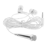 Toddmomy Micrófono para Cantar con Cable Pequeño y Compacto para Smartphones y Tabletas Uso en Video Blogging y Exterior Material Plástico Color Plata