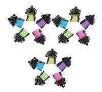 Toddmomy Mini Lámparas LED de Resina 15 Piezas para Casas de Muñecas, Luces Que Brillan Oscuridad, Accesorios de Jardín de Hadas en Miniatura para Decoración de Acuarios, Macetas y Escenas