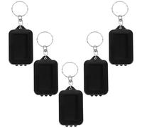 Toddmomy Mini Linterna de Mano LED Recargable Solar 5 Piezas, Llavero Pequeño Portátil para Camping, Emergencia y Actividades al Aire Libre, Luz Brillante y Ahorro Energético