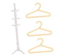 Toddmomy Mini Perchero para Muñecas Estilo Retro Decoración de Casa de Muñecas Accesorio Funcional y Resistente para Colgar Ropa para Muebles y Escenas Miniatura Color Color Aleatorio