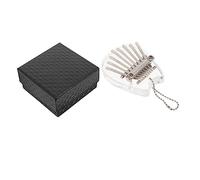 Toddmomy Mini Piano de Pulgar Transparente de Teclas Kalimba Portátil Principiantes para Practicar Casa