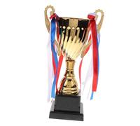 Toddmomy Mini Trofeo Deportivo de Metal Dorado Pequeño Base Estable, Copa del Ganador para Competición Escolar y Torneos Deportivos de Equipo