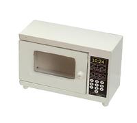 Toddmomy Miniatura de Horno Microondas de Madera para Casa de Muñecas Accesorio Decorativo Retro para Miniaturas de Cocina para Fotografía y Paisajismo Realista