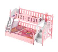 Toddmomy muñecas Dormitorio muñecos Camas juguetas para niñas Bed 1 12 literas Muebles de Mini Casas Mini Modelo Adorno de Muebles en Miniatura Modelo de Mini Mueble Mini litera el plastico